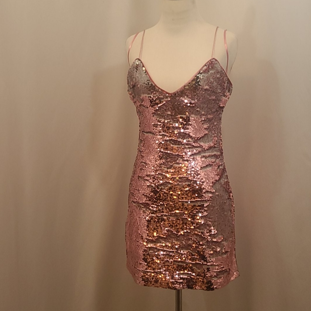 Color changing mini dress